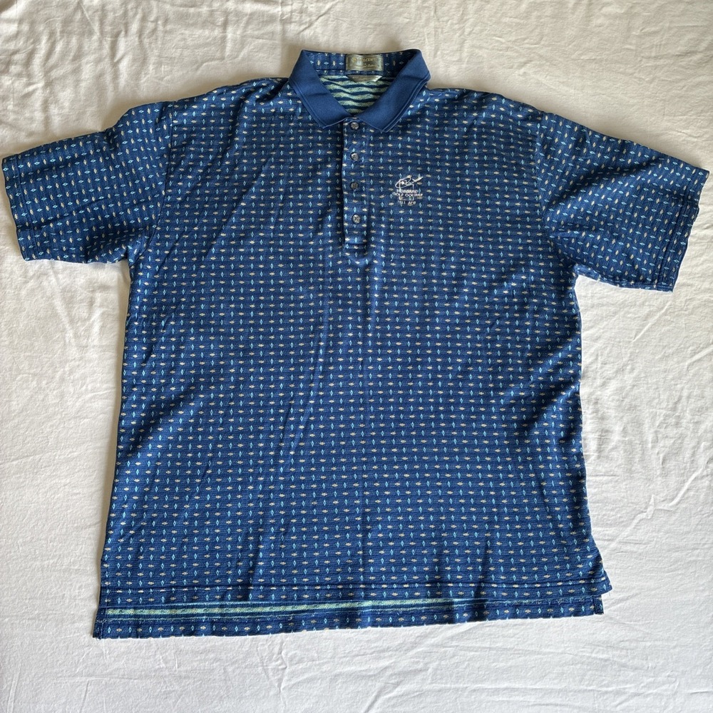 Descente International Collection VTG Polo Shirt Mens XL Hill AFB Embroidery
